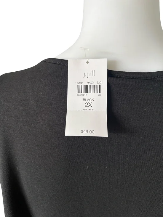 NEW J Jill Black Knit Tank Top Basic Neutral Everyday Womens Plus Size 2X - Picture 5 of 8